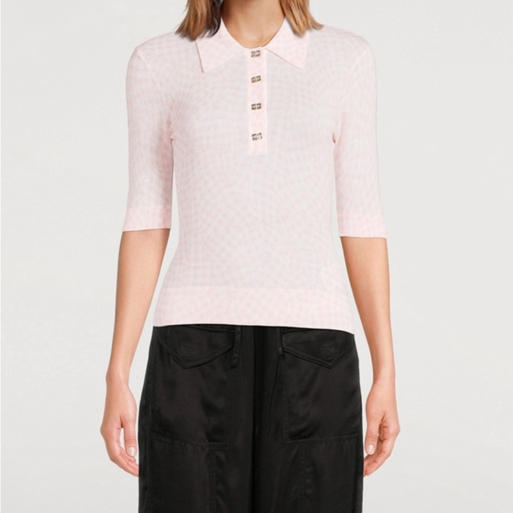 Ganni Light Pink Button Down Shirt w/tags